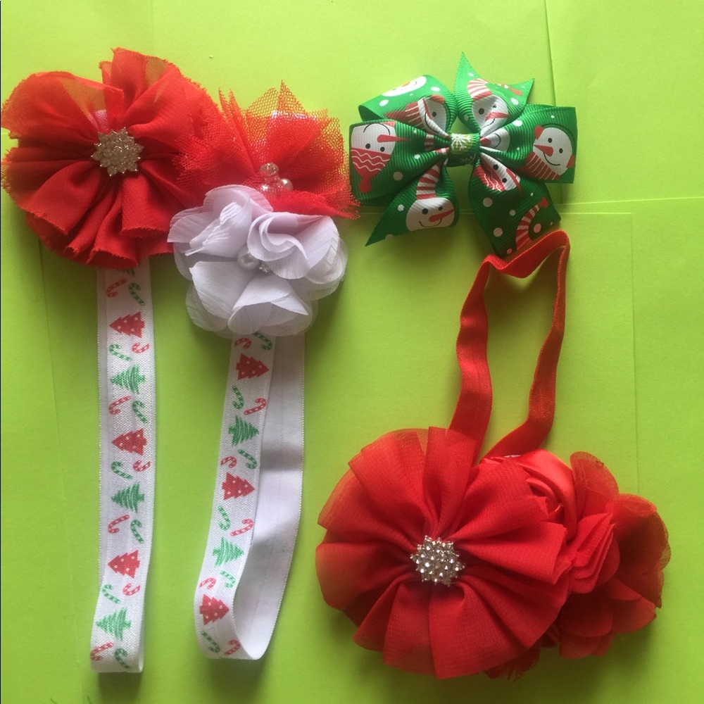 Girls Christmas hair accessories